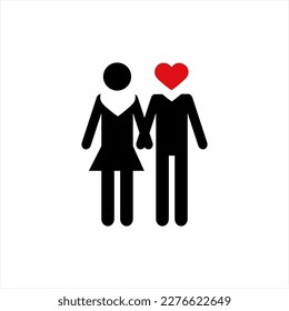Illustration of men in love, holding hands.