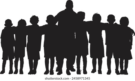 Illustration men's silhouette. Suitable for Poster, Banners, campaign and greeting card. 