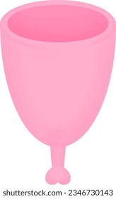 Ilustración de una taza menstrual