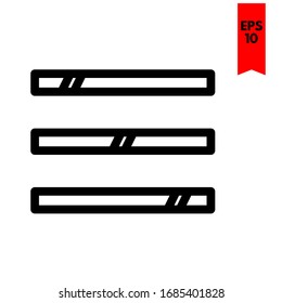 illustration of menu flat icon