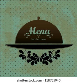 Illustration of Menu retro. Vintage restaurant menu, vector illustration