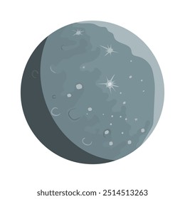 Illustration of Mercury, the smallest planet in the solar system.
