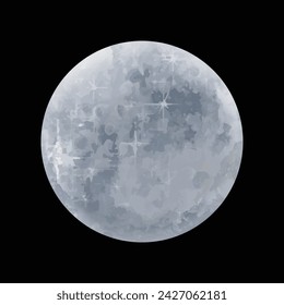 Illustration of Mercury, Vector illustration