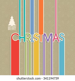 Illustration of merry Christmas for the celebration of Christian community festival.