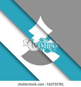 Illustration of merry Christmas for the celebration of Christian community festival.