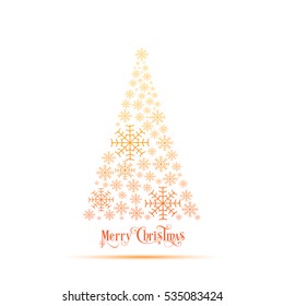 Illustration of merry Christmas for the celebration of Christian community festival.