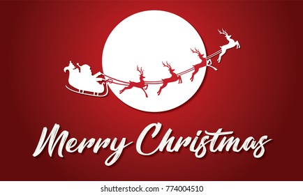 illustration of Merry Christmas and Happy new year 2018.