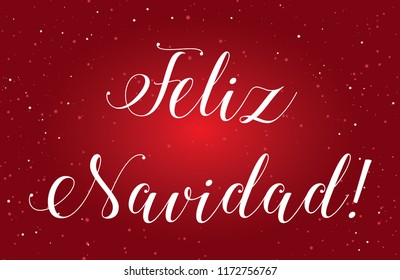 An Illustration of Merry Christmas in Spanish - Feliz Navidad