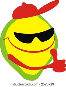 illustration, merry lemon, logo