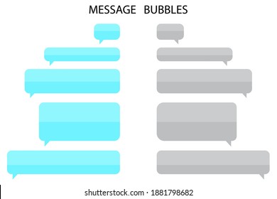 Illustration with message bubble. Phone icon vector. Mobile interface design. Ui design. Stock image.