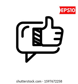 illustration of message flat icon