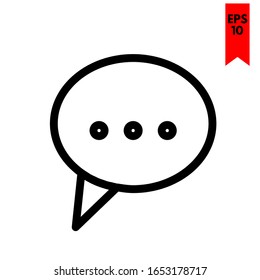 illustration of message flat icon