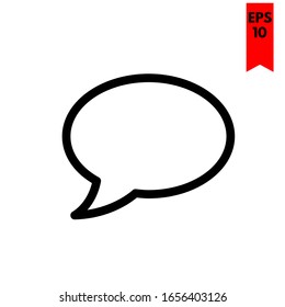 illustration of message flat icon