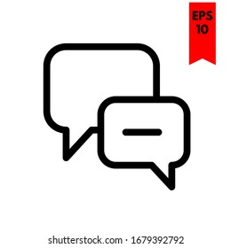 illustration of message flat icon