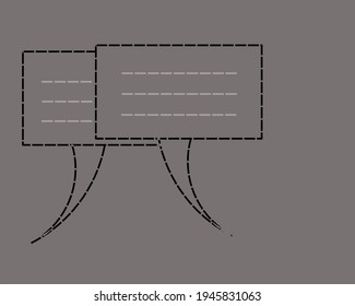 Illustration message simple background vector.