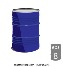 Illustration of metal barrel,  barrel,  metal bar,  oil barrel,  stainless barrel, steel barrel 