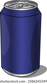 the illustration of the metal can of soda.
