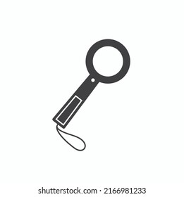 Illustration Of Metal Detector Security, Vector Art.