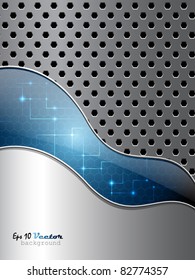 Illustration of metallic background