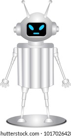 illustration of metallic robot