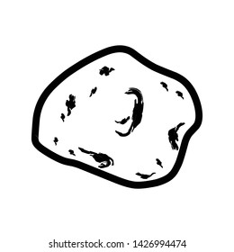illustration of a meteor stone