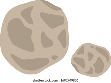 Illustration Of A Meteorite Fragment.