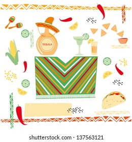 illustration, mexican cuisine
