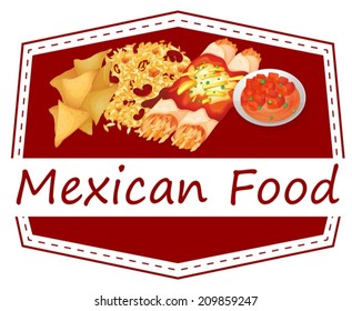 Illustration of Mexican food 