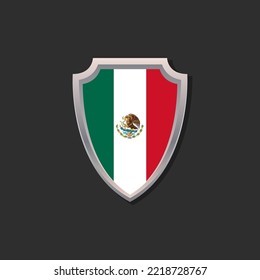 Illustration of Mexico flag Template