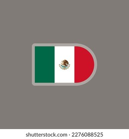 Illustration of Mexico flag Template