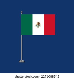 Ilustración de la plantilla de la bandera de México