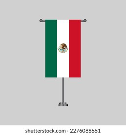Illustration of Mexico flag Template