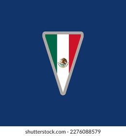 Illustration of Mexico flag Template