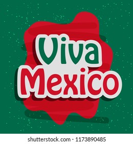 illustration of Mexico Independence Day also known as Viva Mexico meaning Long Live Mexico, Background
