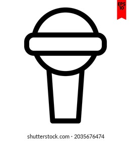 illustration of mic design icon