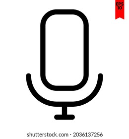 ilustración del icono de diseño de micrófono