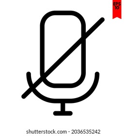 illustration of mic design icon