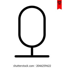illustration of mic design icon