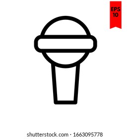 illustration of mic flat icon