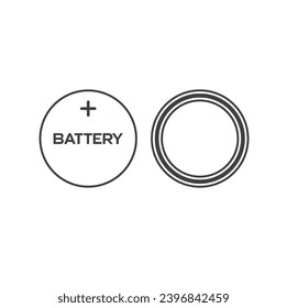 illustration of micro battery, vector art.