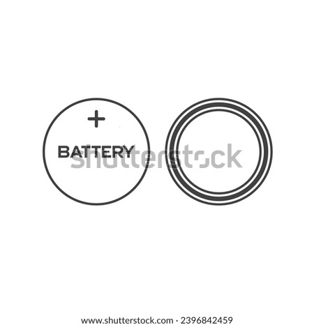 illustration of micro battery, vector art.