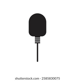 Illustration microphone clip unique design with blank background