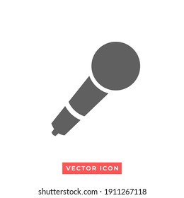 illustration of a microphone icon. vector symbol.