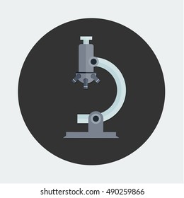 illustration of microscope icon