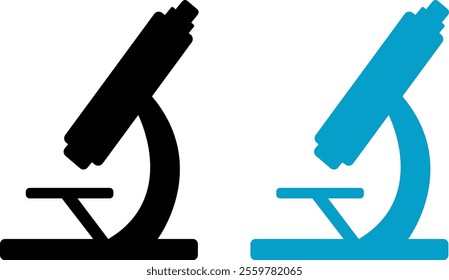 Illustration of a microscope, for use on medical topics