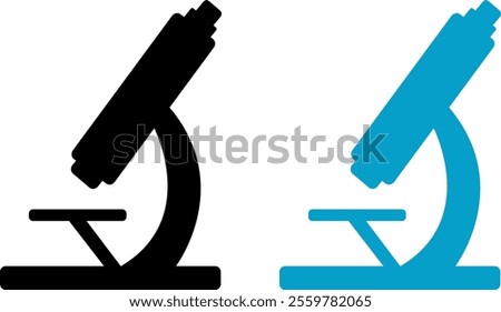 Illustration of a microscope, for use on medical topics