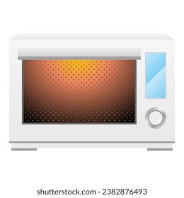 It is an illustration of a microwave oven.