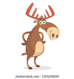 Illustration of the mighty and beautiful forest moose