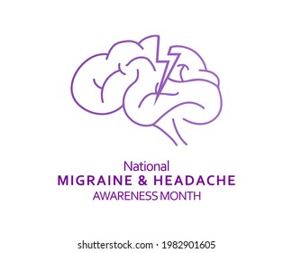 Illustration of Migraine and Headache Awareness Month Campaign