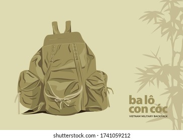 Darstellung eines militärischen Rucksacks